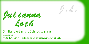 julianna loth business card